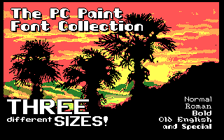 PC Paint Font Collection
