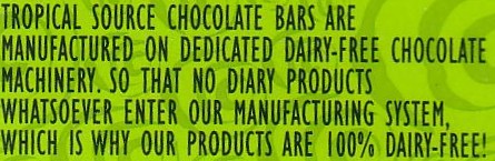 No diary products