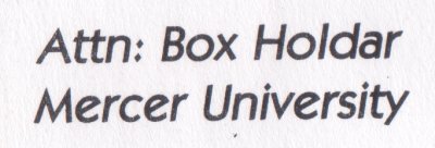 Attention: Box Holdar