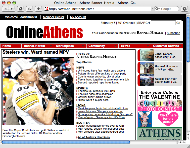 Steelers win; Ward named MPV