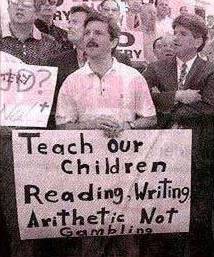 Teach our children reading, writing, arithetic...