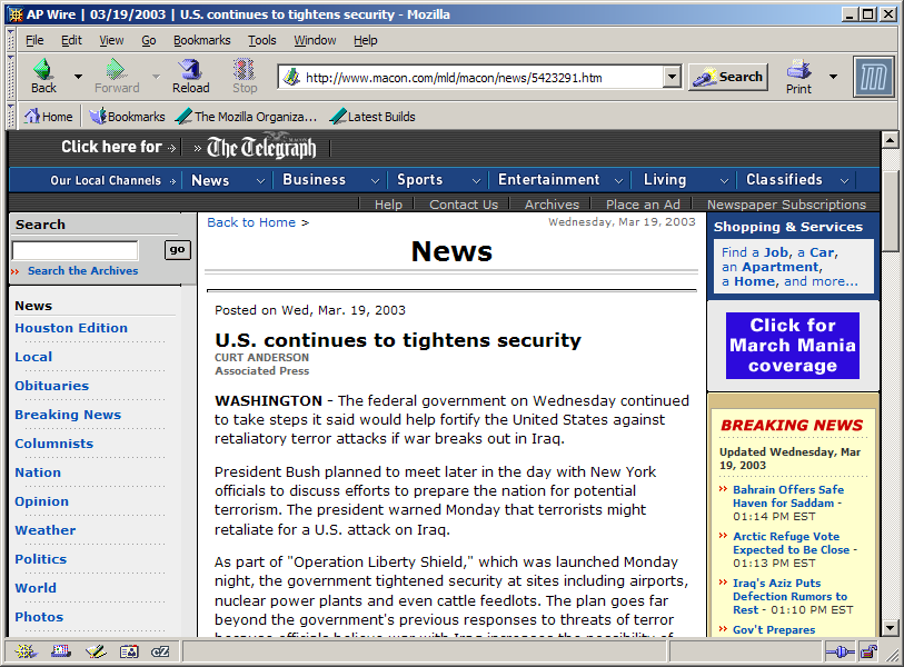 U.S. continues to tightens security
