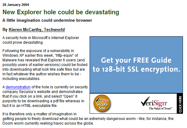 ...the Doom worm currently reeking havoc across the globe