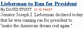 ...he was running run for president...