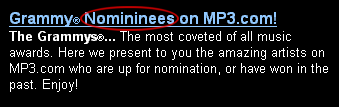 Grammy nomininees