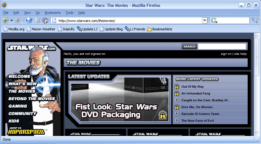 Fist Look: Star Wars DVD Packaging