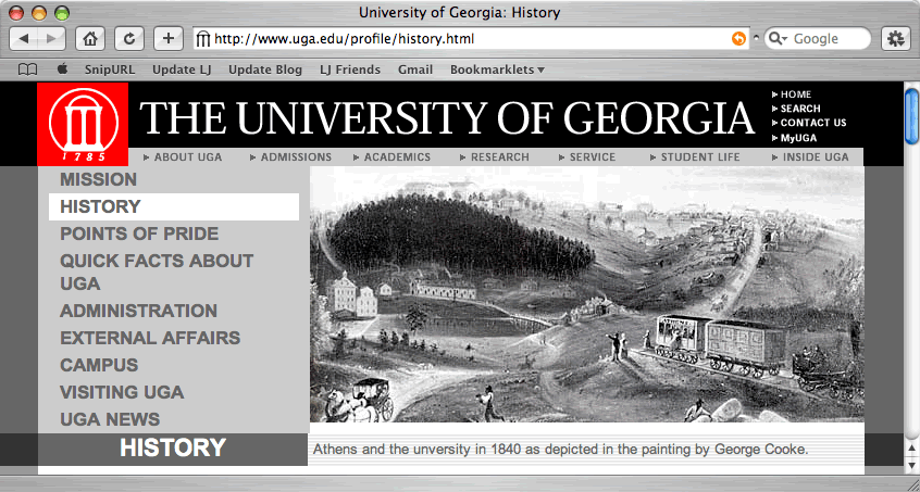 Athens and the unversity in 1840
